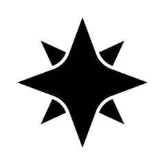 Vector illustration of polar north pole star Icon - EPS10 symbol for your web site design, logo, app, UI