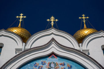 Cupola of Assumption cathedral of the Russian orthodox church, Yaroslavl - 344101118
