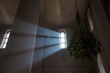 Beam of light in the Church.