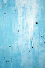 Metal texture background, old blue surface