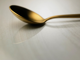 selective focus of  spoon