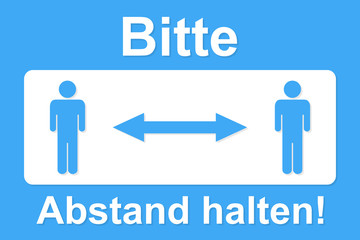 Bitte Abstand halten!