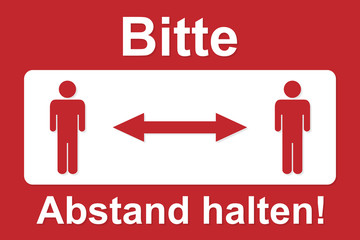 Bitte Abstand halten!
