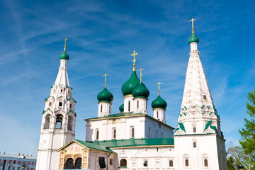 Church of Elijah the Prophet in Yaroslavl. Golden ring, Russia. - 344103325