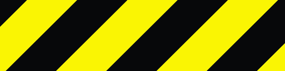 Black and yellow warning sign. Vector illustration