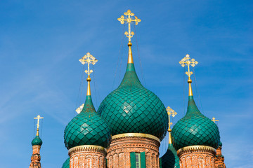 Church of St. John Chrysostom in Yaroslavl. Golden ring, Russia.
