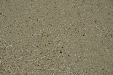 Wet sand on the shore of the beach, Thailand