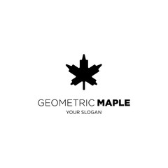 Obraz premium abstract maple leaf logo