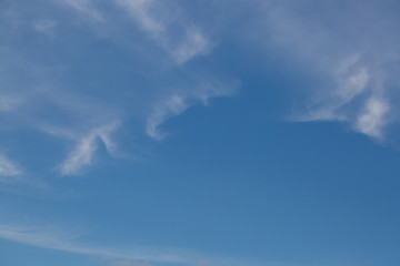 The blue sky of Nazareth, where Jesus Christ grew and lived for many years
