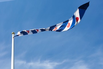 Fahne von Friesland, Niederlande, Europa