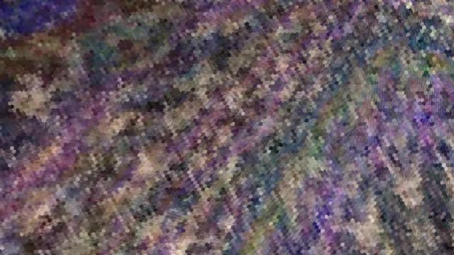 Fabulous Dreamlike Psychedelic Blur footage background of motion surface of trendy colorful original Abstraction Art pattern flow. Moving Seamless loop psychotherapy.