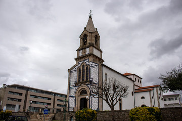 Fototapeta na wymiar The New Church of Sao Paio (Igreja Nova de São Paio) in Vila Verde, district of Braga in Portugal.