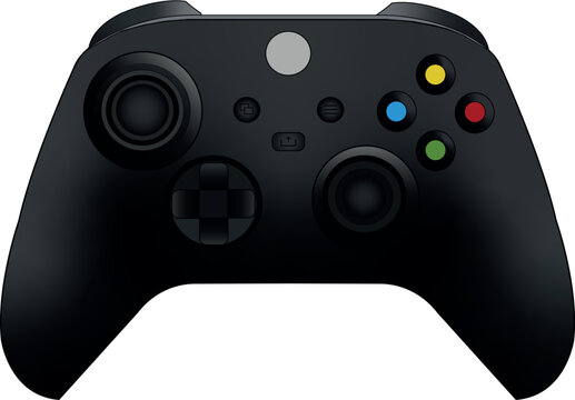video game controller isolated on white background