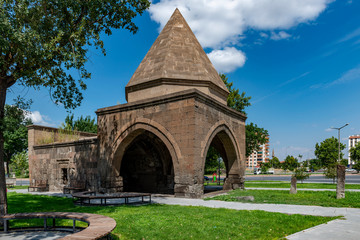 A Seljuk Cupola (Dort Ayak Turbe ) in Kayseri. Kayseri, Turkey.