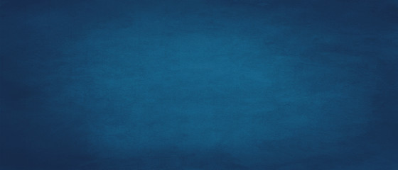 Fototapeta na wymiar Blue vintage distressed background texture with dark grunge borders