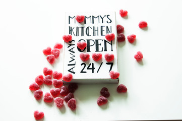 Mommys kitchen always open text studio picture