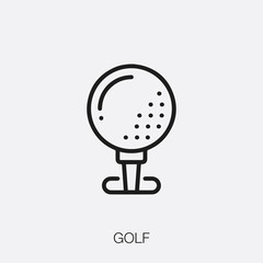 golf icon vector sign symbol