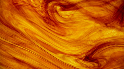 Red and Amber Glass Swirl