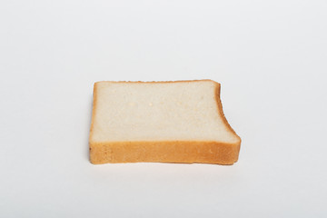 sliced bread isolated on white background