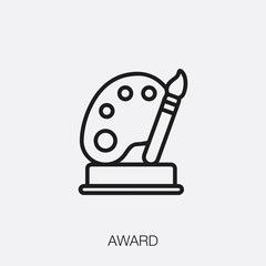 award icon vector sign symbol