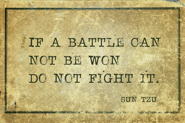 not fight Sun Tzu