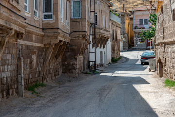 Historical Gesi Houses in Kayseri City. Gesi, Kayseri - Turkey.In the east of Cappadocia lies Kayseri, the city known as Caesarea in Roman times. As with many human settlements in Anatolia.