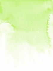 Lime green watercolor background Invitation card design template Gradient ombre texture © SweetRenie