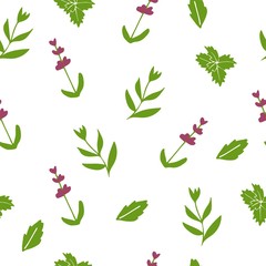 Lavender decorative pattern. Seamless pattern for fabric, paper and other printing and web projects. Hand drawn illustration