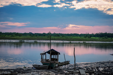 abandoned boat on the riverbank II