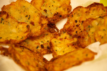 Tortillita de camarones,tradicional en Cádiz, Andalucía