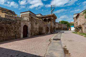 Historical Gesi Houses in Kayseri City. Gesi, Kayseri - Turkey.In the east of Cappadocia lies Kayseri, the city known as Caesarea in Roman times. As with many human settlements in Anatolia.