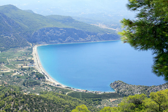 Psatha beach, Athens, Greece panorama