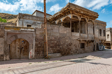 Historical Gesi Houses in Kayseri City. Gesi, Kayseri - Turkey.In the east of Cappadocia lies Kayseri, the city known as Caesarea in Roman times. As with many human settlements in Anatolia.