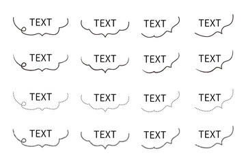 吹き出し コメント 会話 アイコン 手書き AI eps ベクター 素材