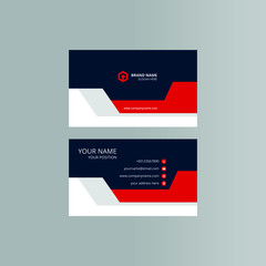 Abstract modern business card template. Vector business card.