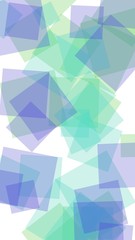 Multicolored translucent hexagons on white background. Vertical image orientation. 3D illustration