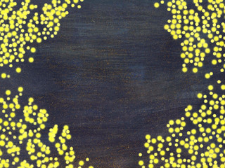 ホタルと満月の背景