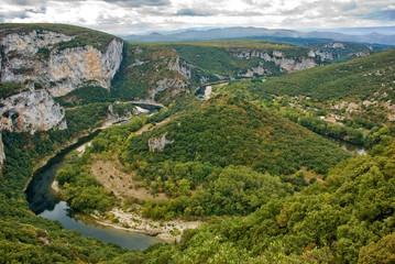 Fototapeta na wymiar Gorges de l’Ardèche