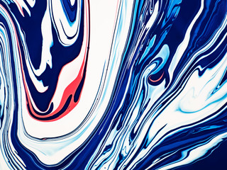 abstract background with silky blue wave lines