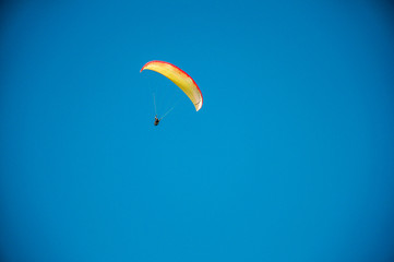 paraglider in the sky
