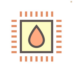 smart home and moisture control technology vector icon design.