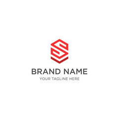 Letter S monogram templates