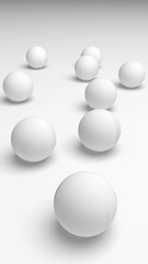 White abstract background. Lowpoly backdrop. Crumpled paper. 3D illustration