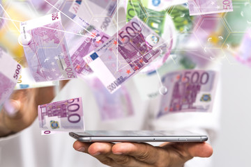 finance money - Banknotes of the european union.