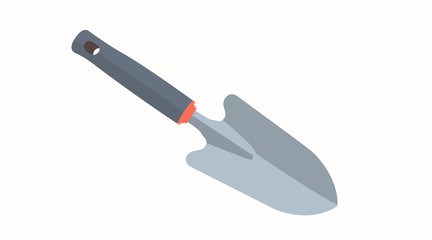 Vector Isolated Illustration of a Small Garden Shovel