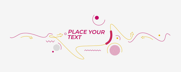 Abstract flat linear promotion dynamic geometric motion shapes. Pattern for cover design, poster, card, greeting, business, decoration.