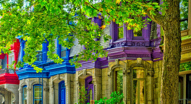 Plateau Mont-Royal District In Montreal, Canada