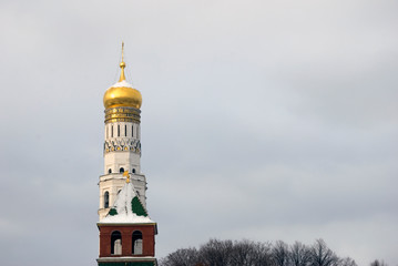 Architecture of Moscow Kremlin, Russia. Popular ladnmark.