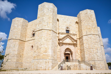 Fototapeta na wymiar Detailed view of Castel del Monte, Puglia. Italy.