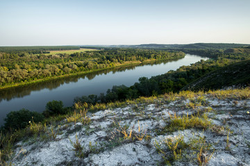 downs Along the ancient river Don in central Russia